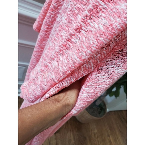 Azules Women's Pink Polyester Long Sleeve Open Front Casual Cardigan Size Medium - Picture 6 of 10